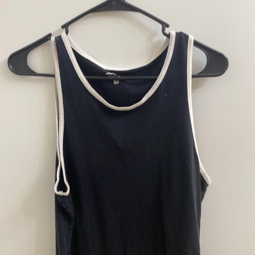 Casual Black Mens Tank